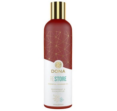 Dona - Essentiële Massageolie Herstel Pepermunt & Eucalyptus 120 ml